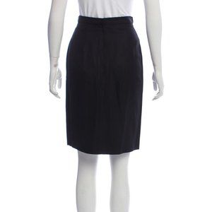 A.P.C. Blak Knee Length Pencil Skirt Sz US 4